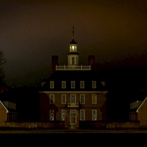 Spooky night picture in Williamsburg, Virginia